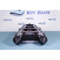 Лодка моторная килевая Kitt Boats 340 НДНД серо-черный